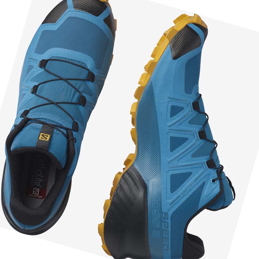 Tenis Para Trail Running Salomon SPEEDCROSS 5 Hombre Azules | MX 3514WNB